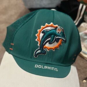 NFL Dolphins Green and White Hat